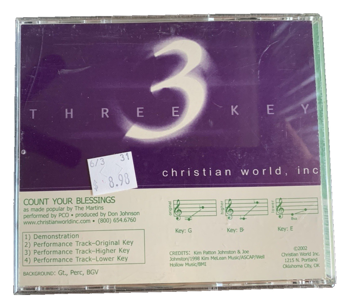 Count Your Blessings - The Martins - Accompaniment Track - Christian World