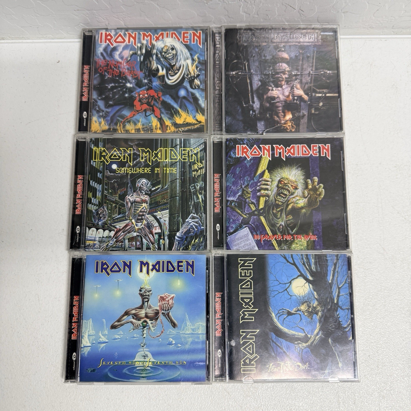 Iron Maiden CD Lot 6 Enhanced CDs Number of the Beast Fear of the Dark X Factor