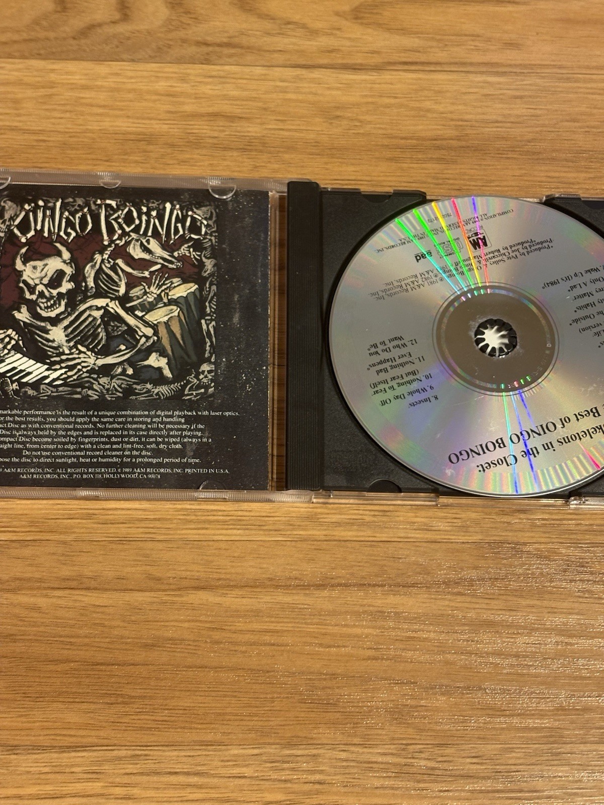 THE BEST OF OINGO BOINGO Skeletons in the Closet 1989 CD Compilation on A&M