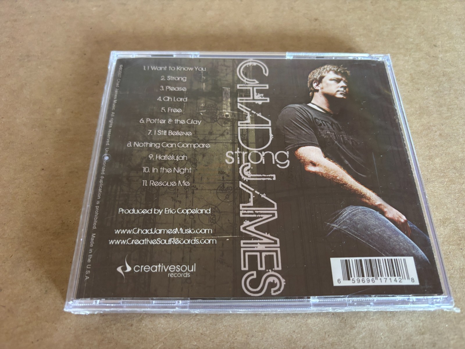 Chad James Strong Brand New Sealed 2007 Creative Soul CD Eric Copeland producer