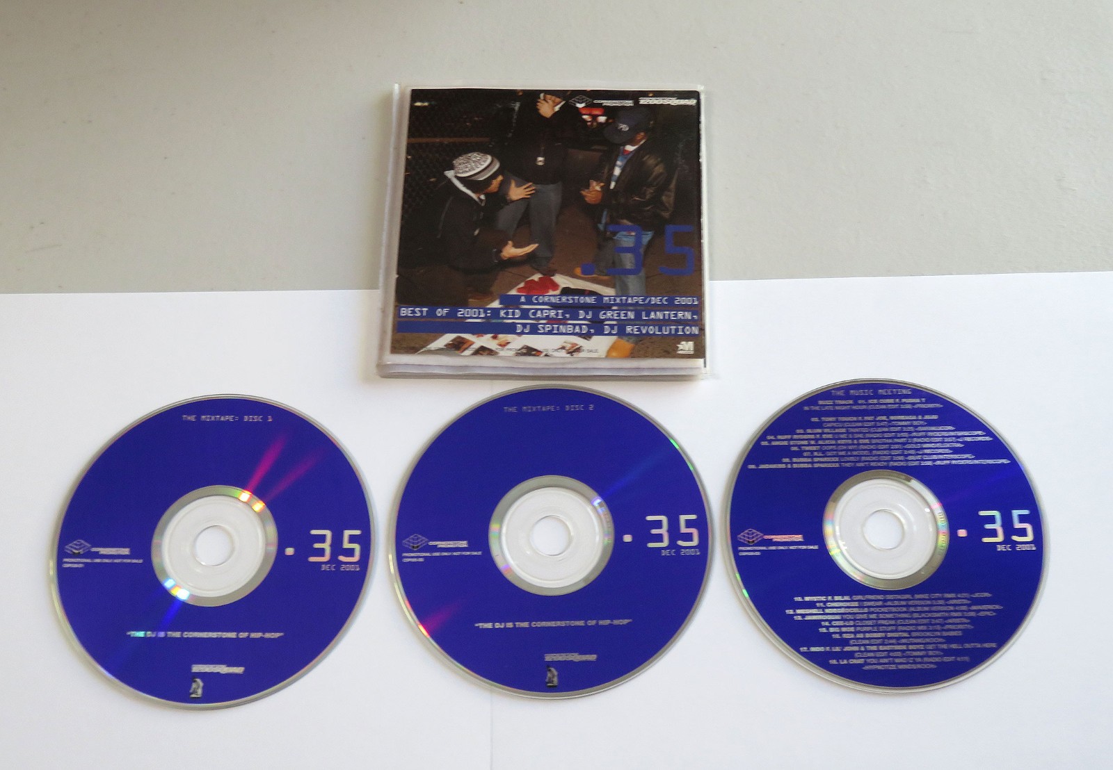 Cornerstone Mixtape CD LOT .32 .34 .35 DJ Green Lantern Ran Premier Enuff 2001