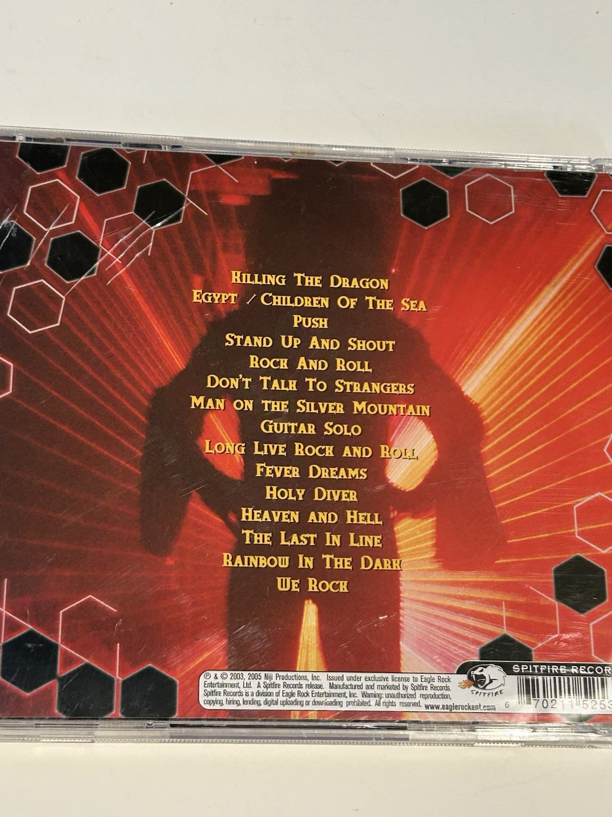Dio Evil or Divine Live in New York City CD 2005 Spitfire Records Music CD