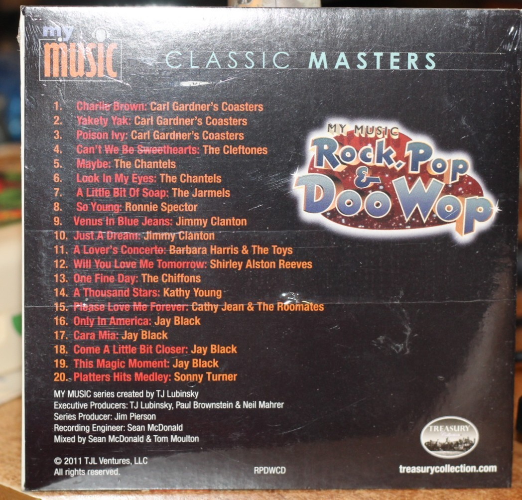 NEW SEALED My Music: Rock, Pop & Doo Wop (CD, 2011) Classic Masters Treasury