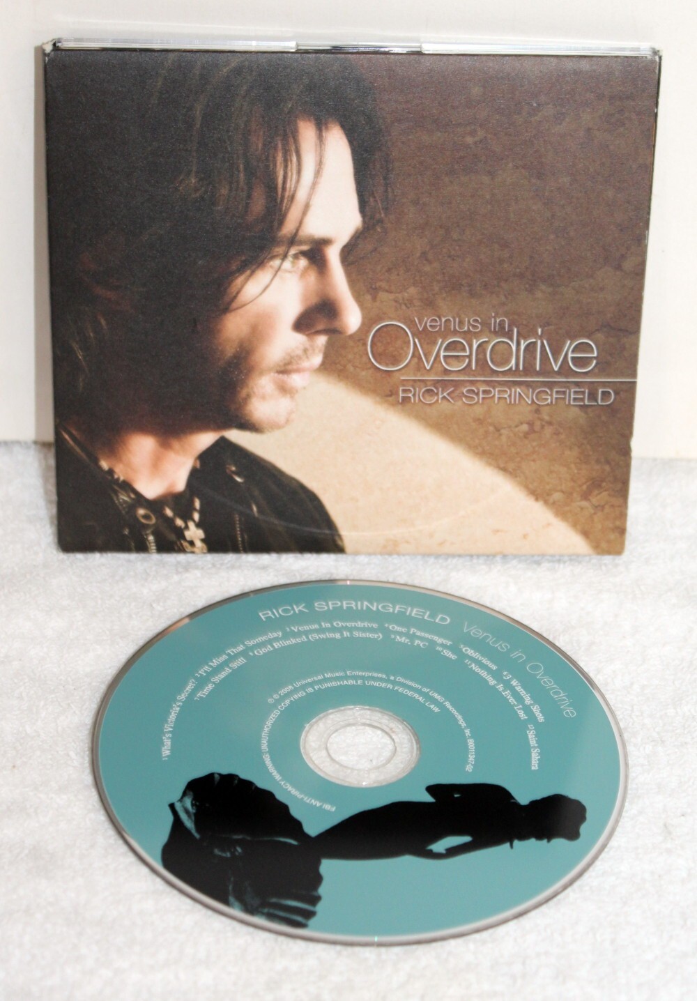 Rick Springfield ~ Venus in Overdrive 2008 New Door Records Digipak Used CD VG++