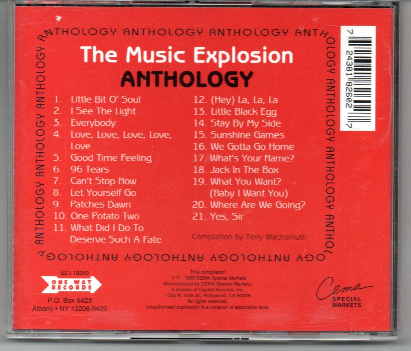 THE MUSIC EXPLOSION: ANTHOLOGY CD 60S' GARAGE POP ROCK BEST OF OUT OF PRINT