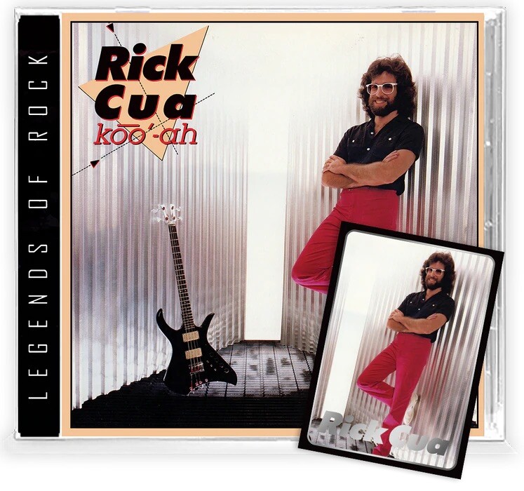 Rick Cua - Koo'-ah (CD) + Trading Card, 2022 Girder Records, Legends of Rock 🔥