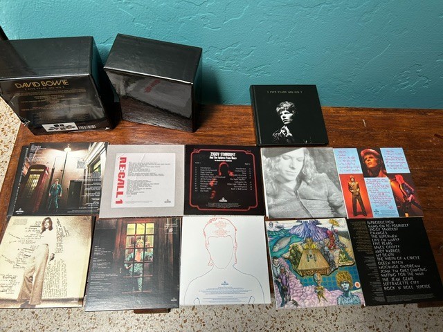 David Bowie Five Years 1969-1973 12CD Box Set Complete Parlophone VG IOB PLAY