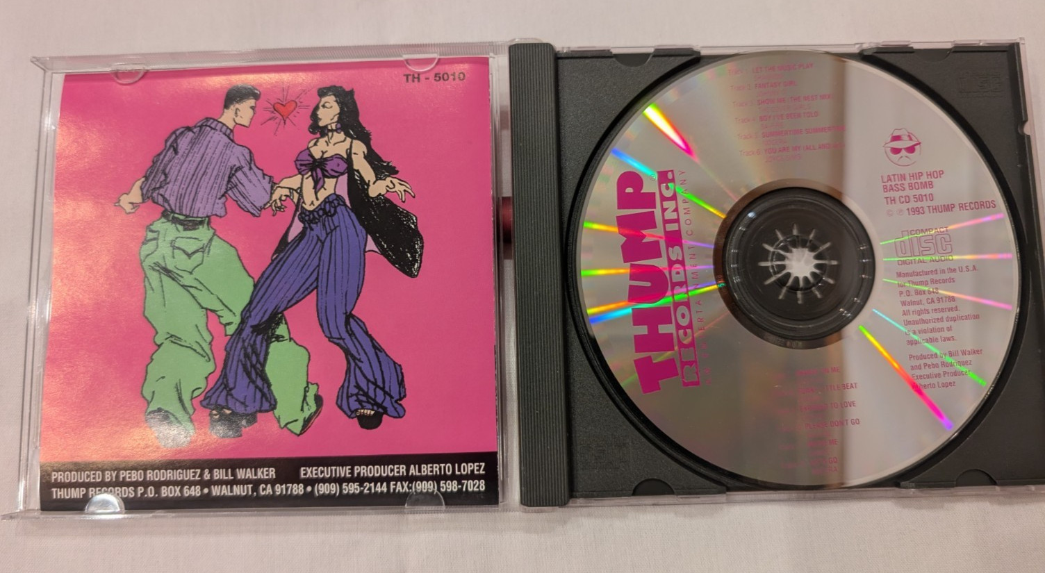 Thump Records Latin Hip-Hop Bass Bomb Compilation Album 1993. Tested Excellent