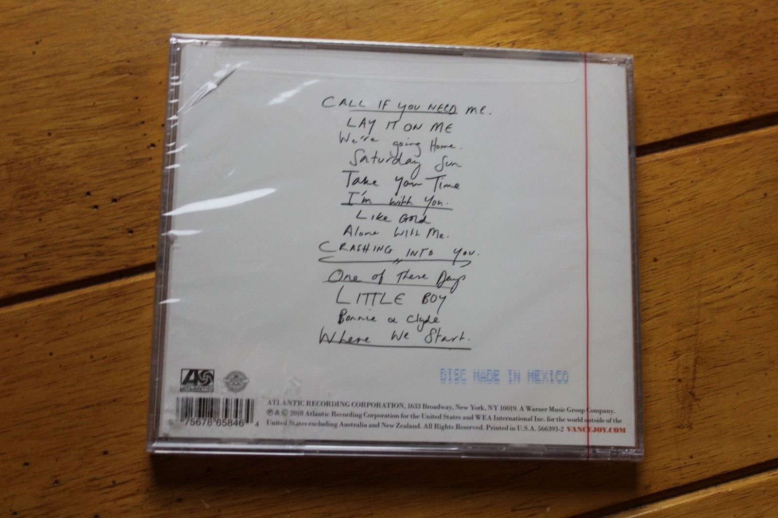 VANCE JOY "NATION OF TWO" AUDIO CD [NEW] HYPE STICKER CASE CRACK [154]
