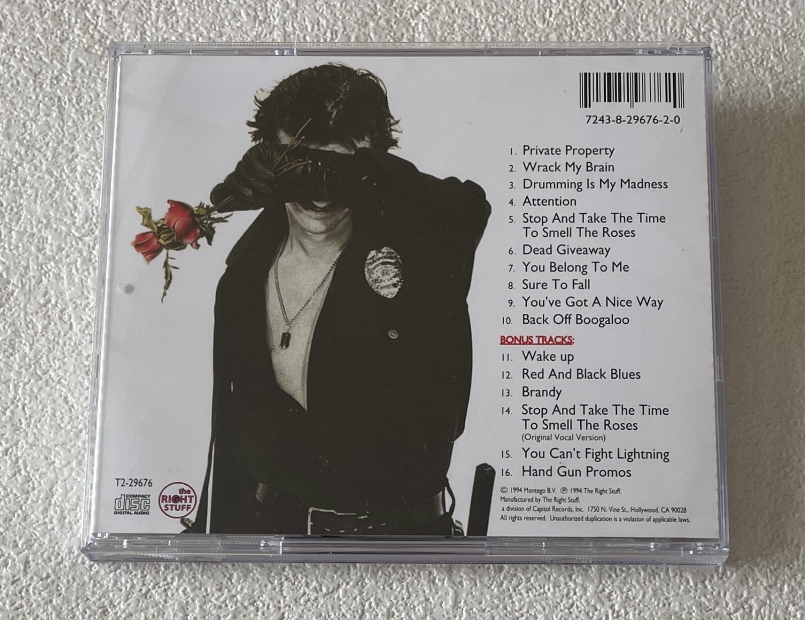 RINGO STARR~STOP AND SMELL THE ROSES~1994 US 16-TRACK EXPANDED EDITION CD ALBUM