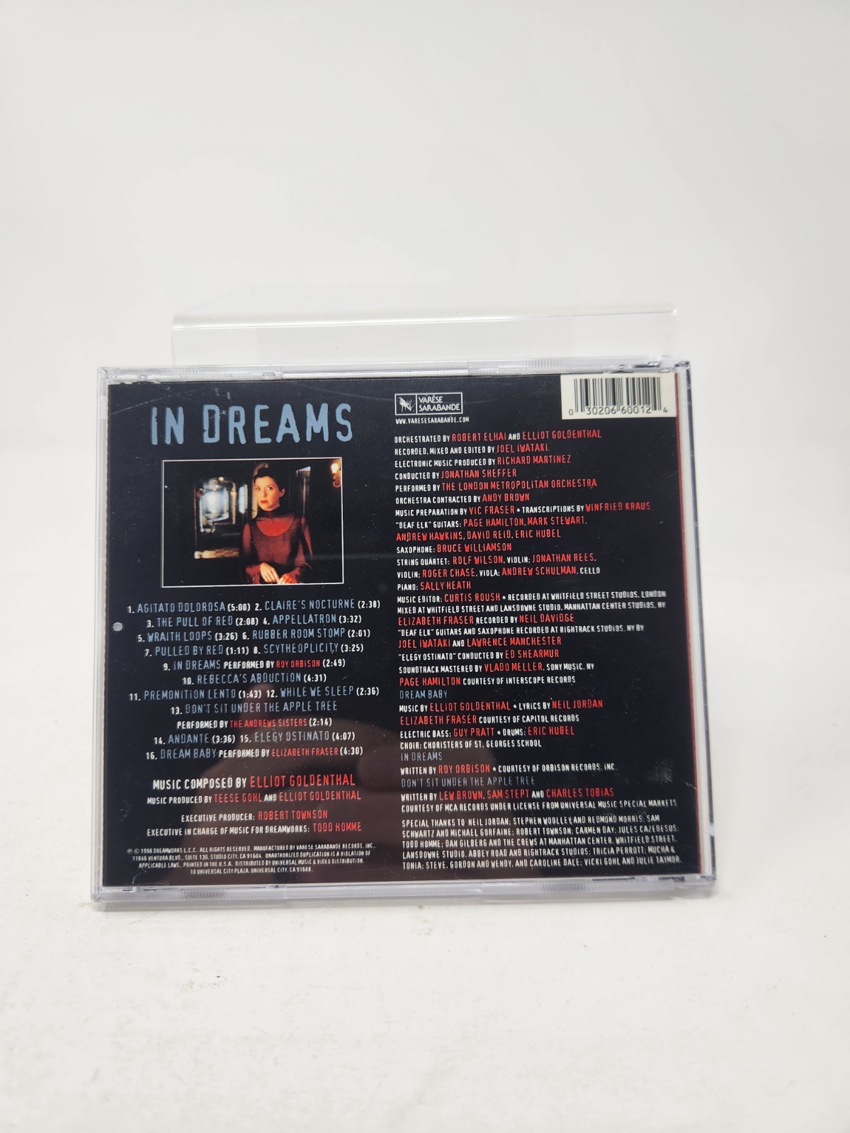 In Dreams Soundtrack Cd Score By Elliot Goldenthal 1998 Varese Horror Thriller