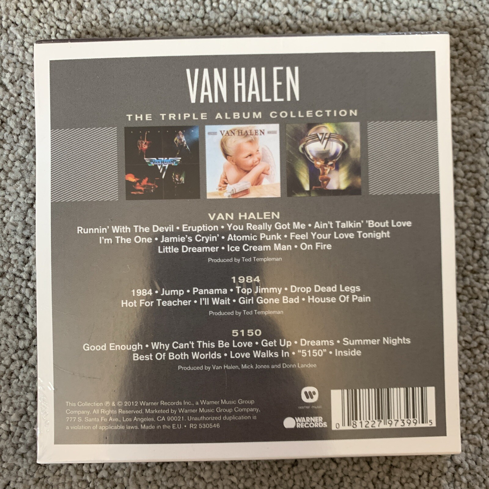 Van Halen - The Triple Album Collection (2012) 3CD Box Set New Sealed