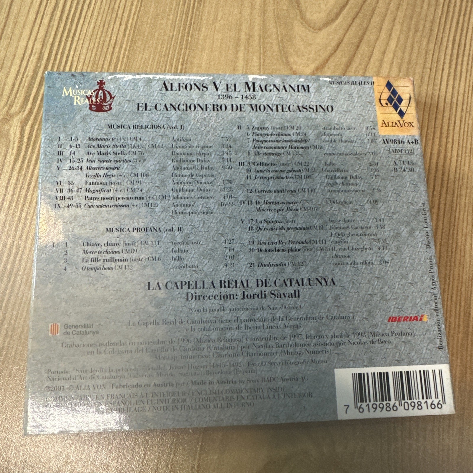 Cancionero De Montecassino by Jordi Savall (CD, 2001)