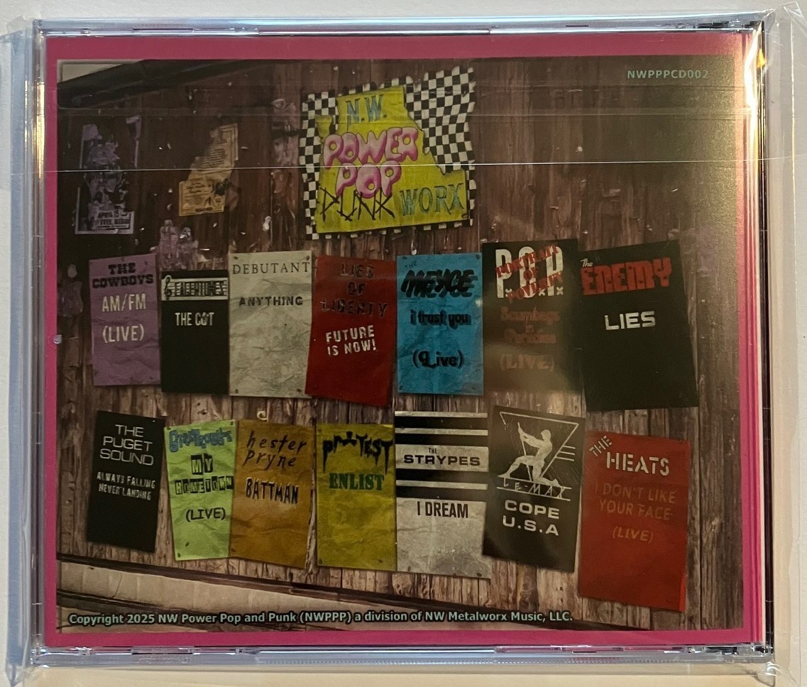 NW POWER POP & PUNK (NWPPP) VOL. 1 (New CD -Cowboys, Enemy, Girl Trouble, Heats)