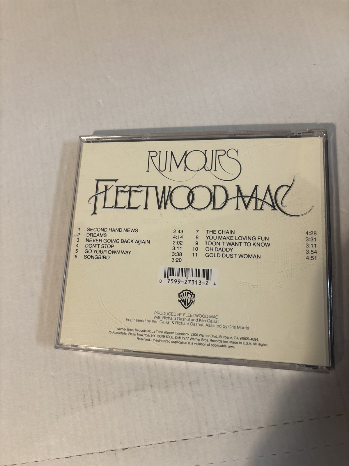 Rumours by Fleetwood Mac (CD, 1990)