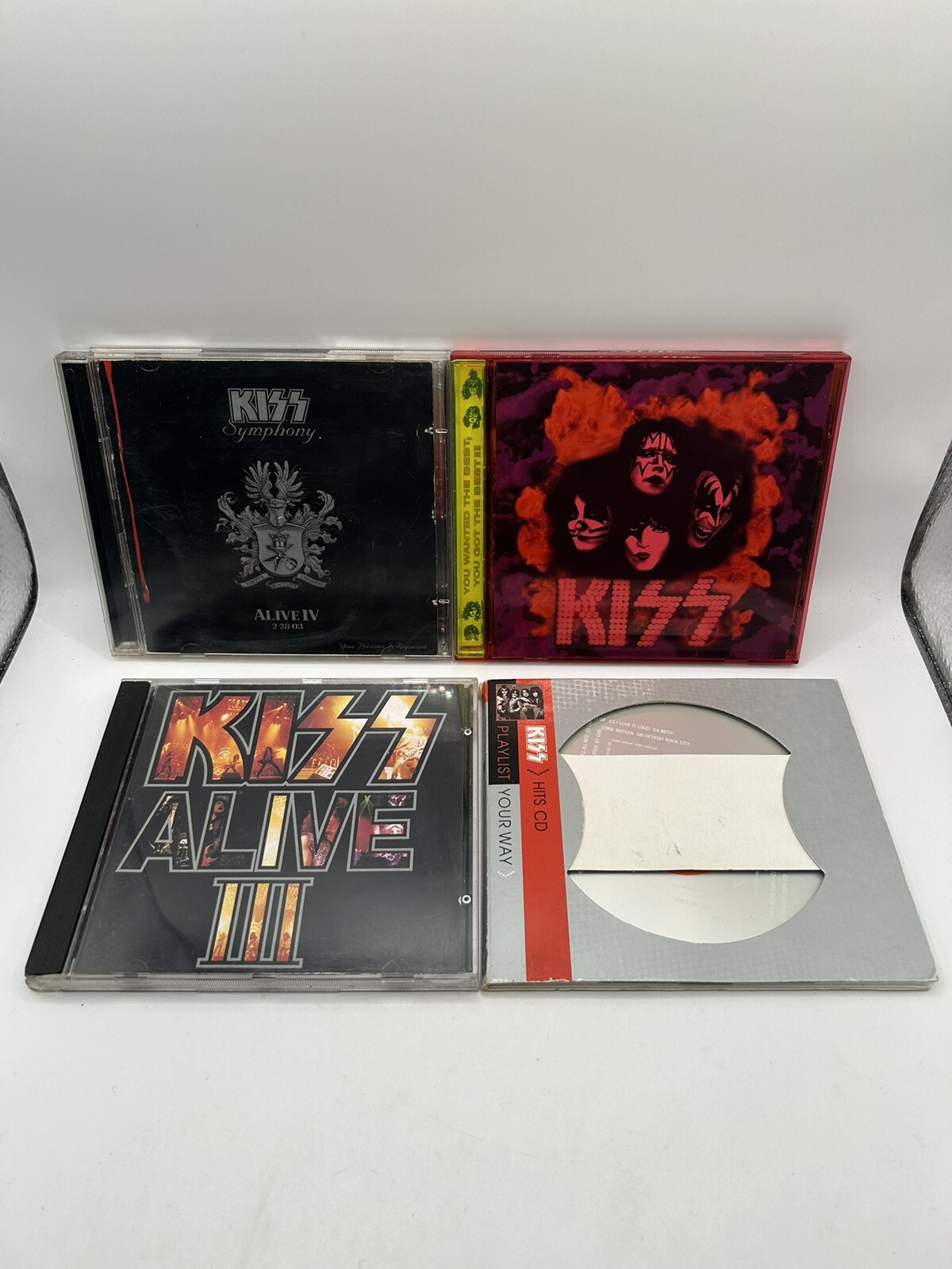 Kiss 4 CD Lot - Alive III, Alive IV, You Want The Best You Got The Best,
