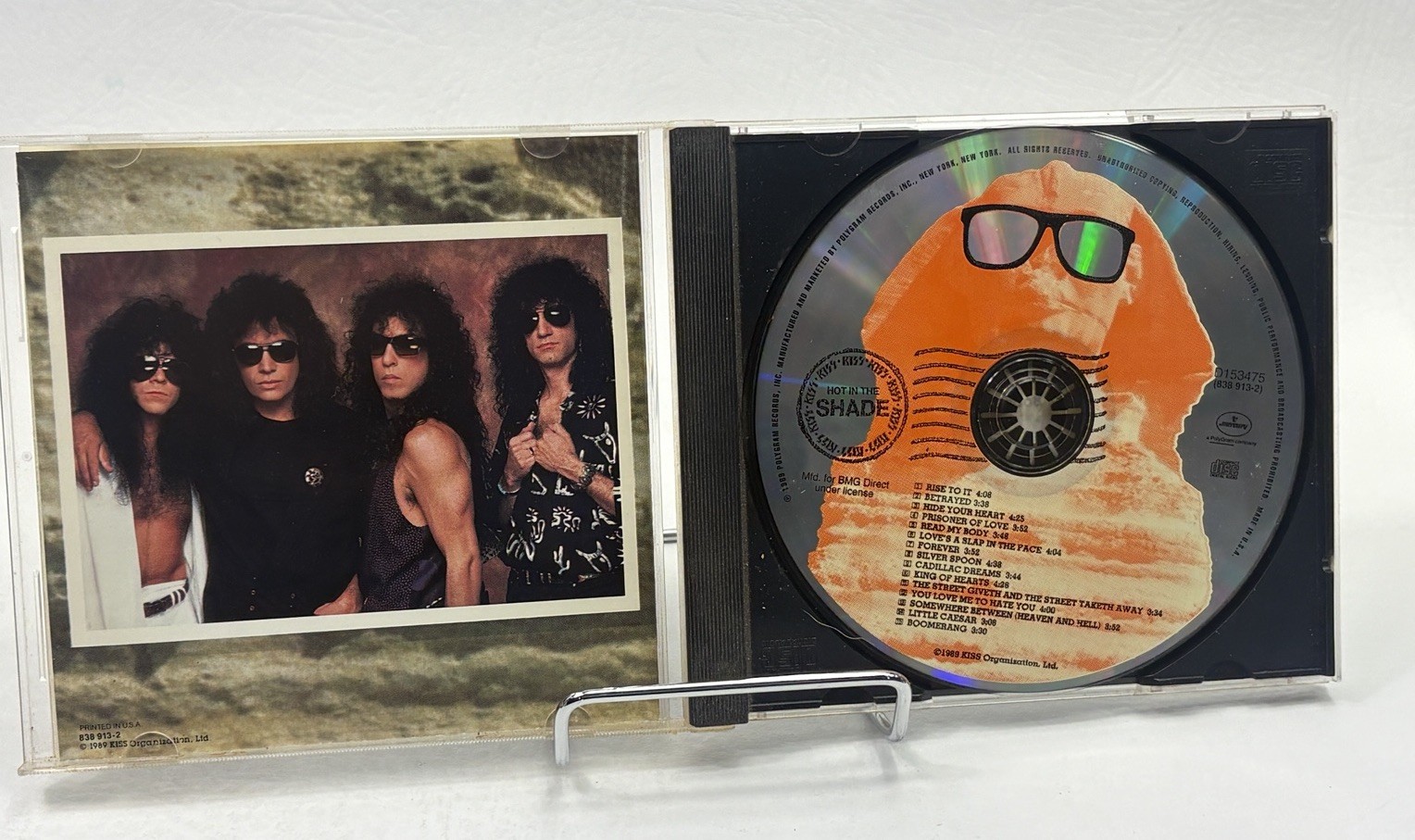 Hot In The Shade By Kiss CD 1989 BMG Direct Club Edition Hard Rock Mercury