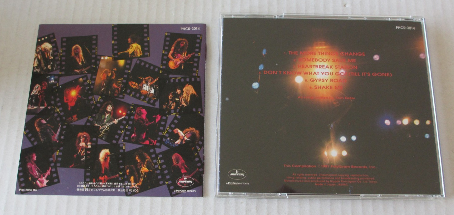CINDERELLA- LIVE TRAIN TO HEARTBREAK STATION CD JAPAN ONLY 1991 80s HAIR METAL