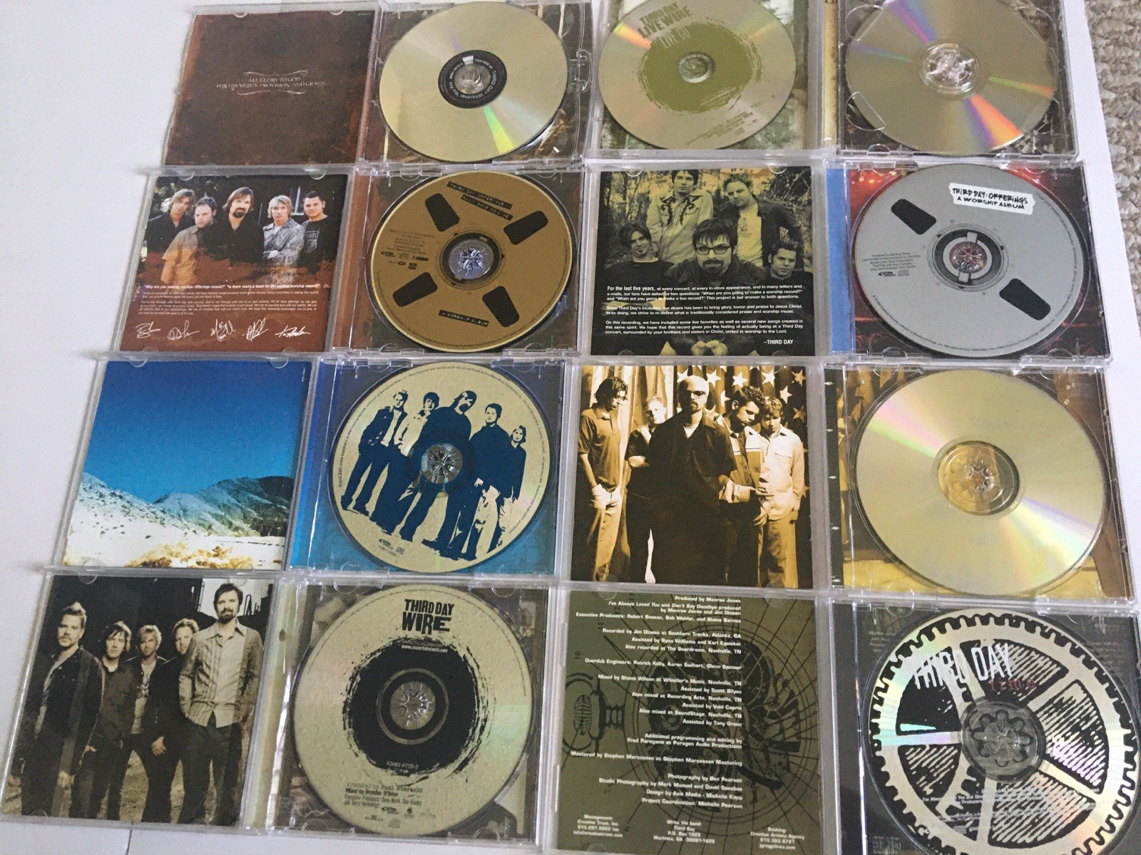 Third Day Religious Faith Christian Cd Lot Of 8 Cds 1 Is Double Cd And 1 Is Dual
