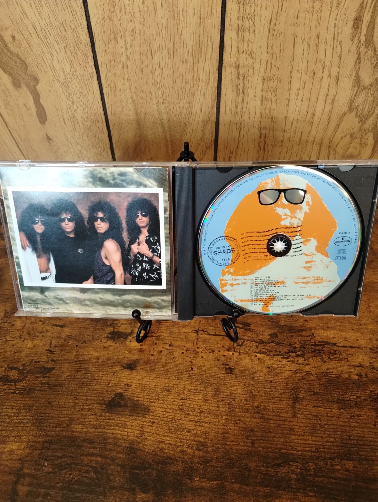 KISS Hot In The Shade CD 1989 Mercury Original Pressing Promo Hole