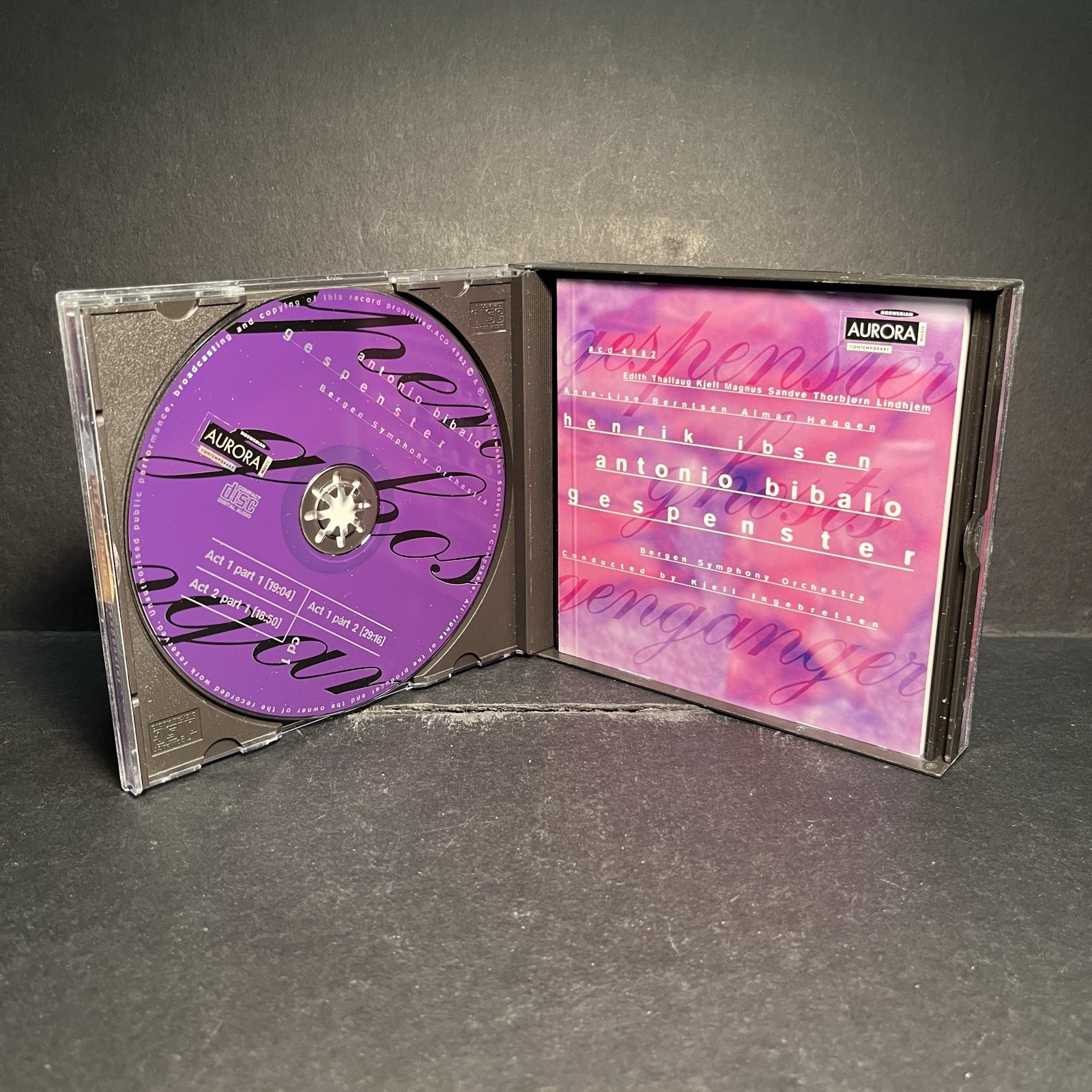ANTONIO BIBALO — GESPENSTER (1985) Opera 2xCD Henrik Ibsen Thallaug Berntsen