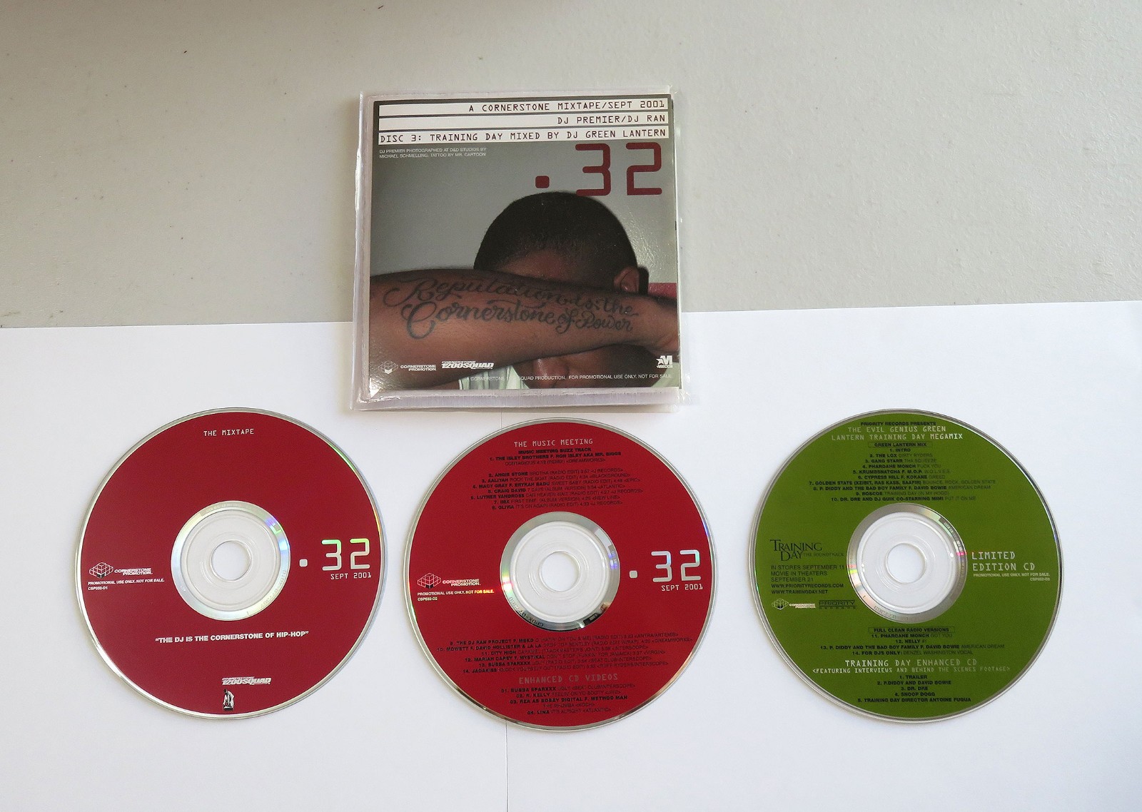 Cornerstone Mixtape CD LOT .32 .34 .35 DJ Green Lantern Ran Premier Enuff 2001