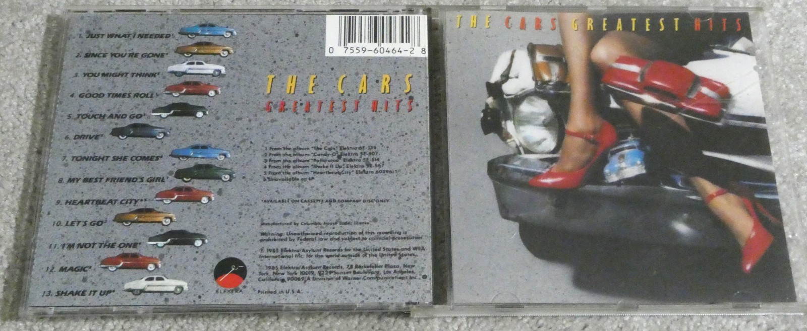 The Cars CD Greatest Hits Just What I Needed Drive Let's Go Shake It Up Magic