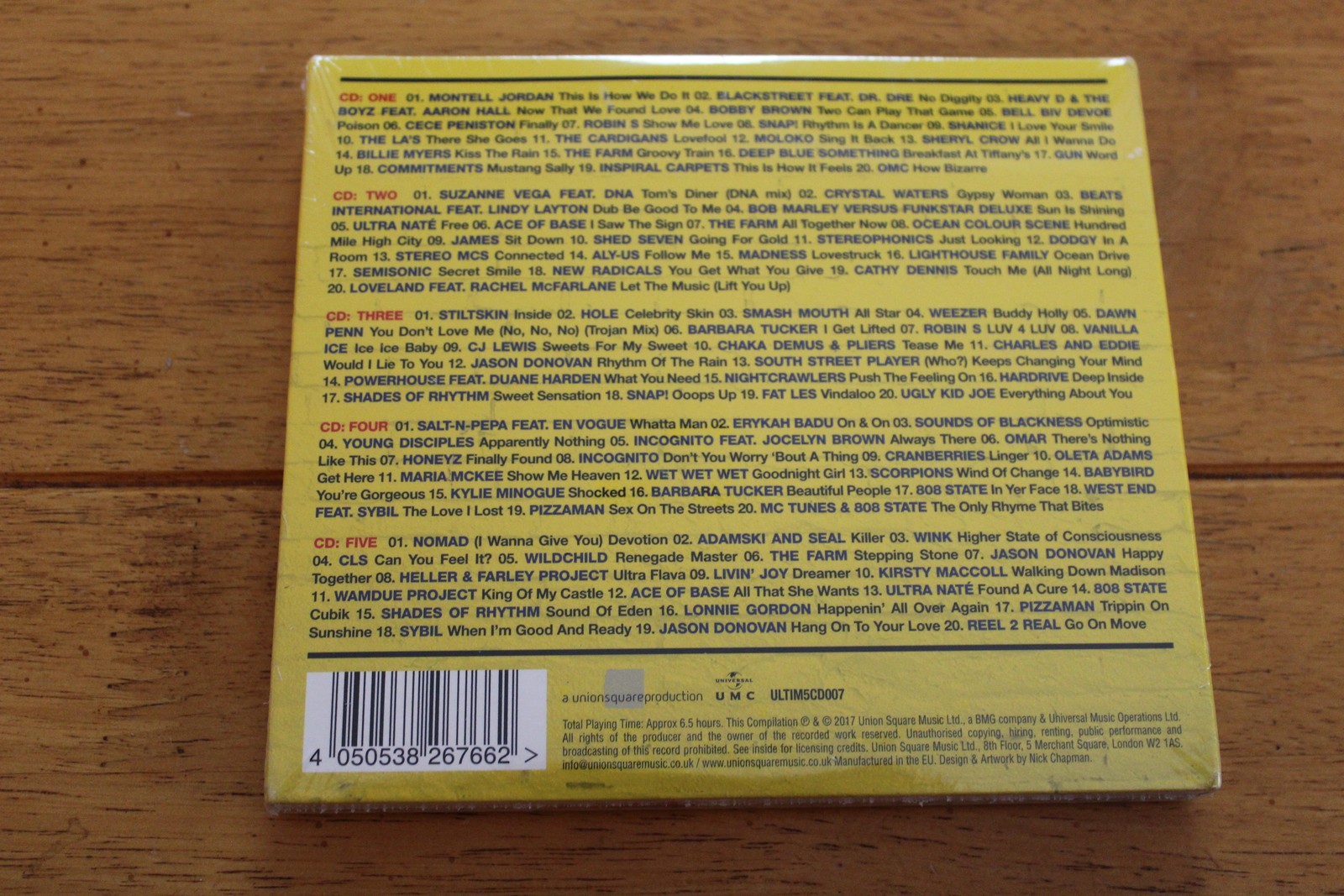 100 Hits 90s Anthems The Ultimate Collection 5CD Set Pop Rock Dance Hits New