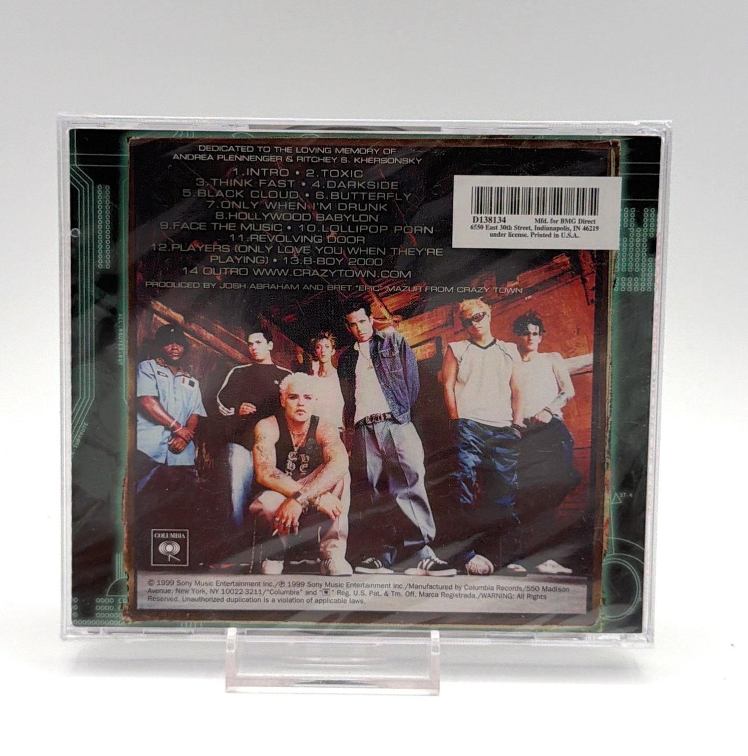 Crazy Town – The Gift of Game CD 1999 Nu Metal Rap Rock Columbia