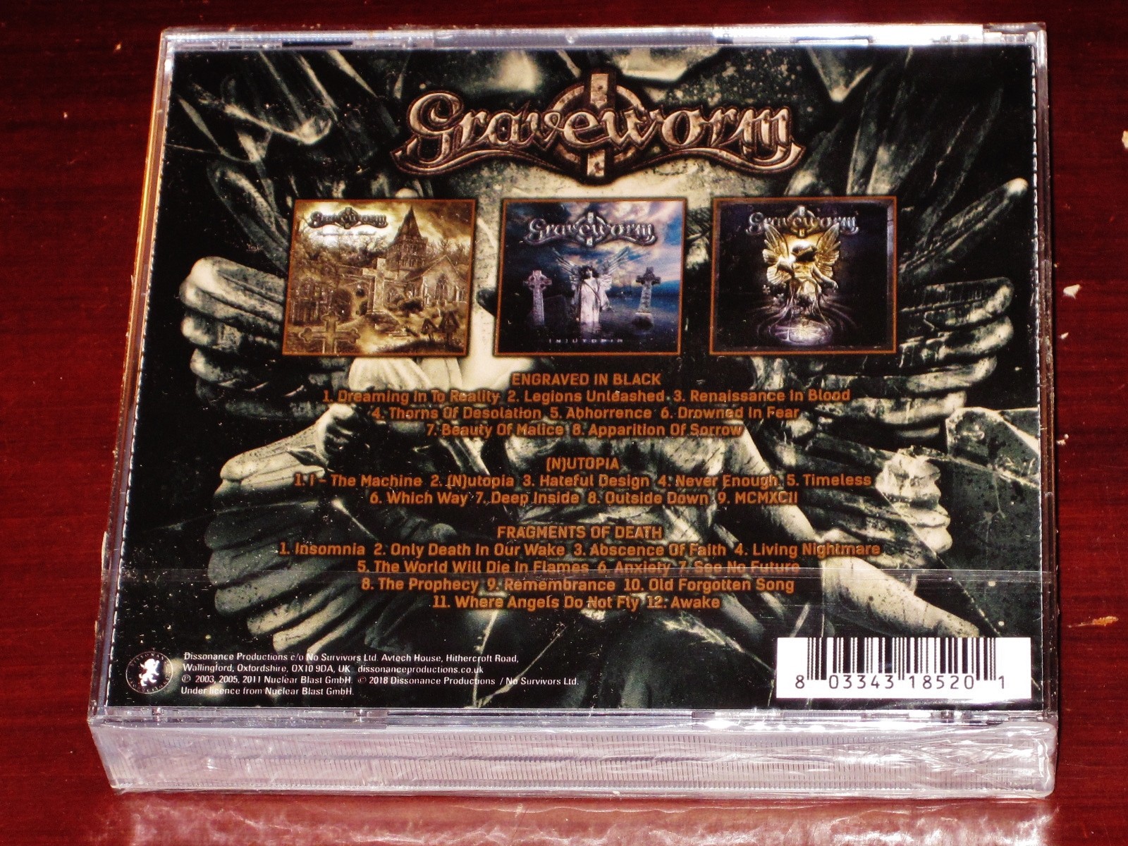 Graveworm: The Nuclear Blast Recordings 3 CD Box Set 2018 Dissonance Prod UK NEW