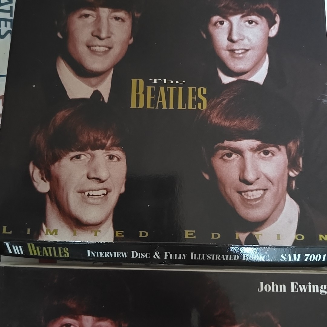THE BEATLES - INTERVIEW DISC (RARE PICTURE DISC CD + 120 PAGE BOOK) Mint Condi