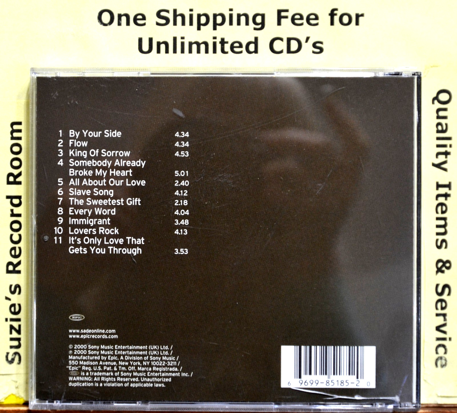 CD Sade Lovers Rock #B EX++ NICE COPY R&B Jazz COUPONS!