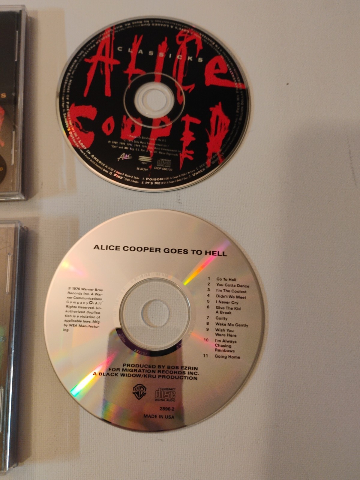 ALICE COOPER-GOES TO HELL-1976 & Classics CD LOT