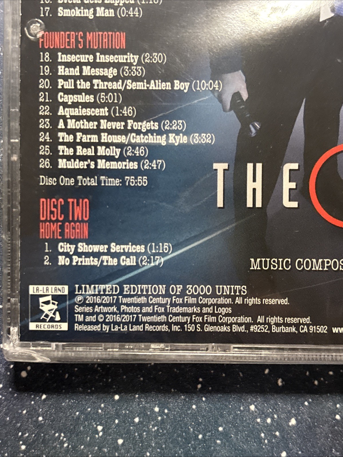 MARK SNOW - The X Files: The Event Series 2CD Soundtrack New Limited To 3000