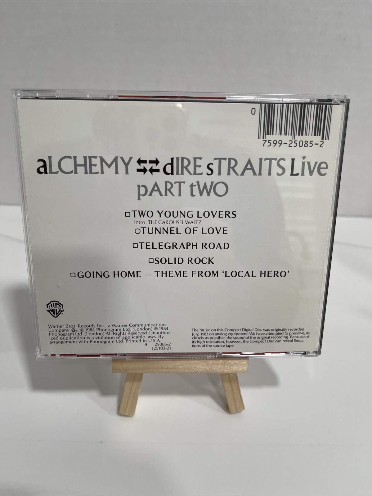 Dire Straits - Alchemy - Dire Straits Live - Two CD Set - Dire Straits Box Set