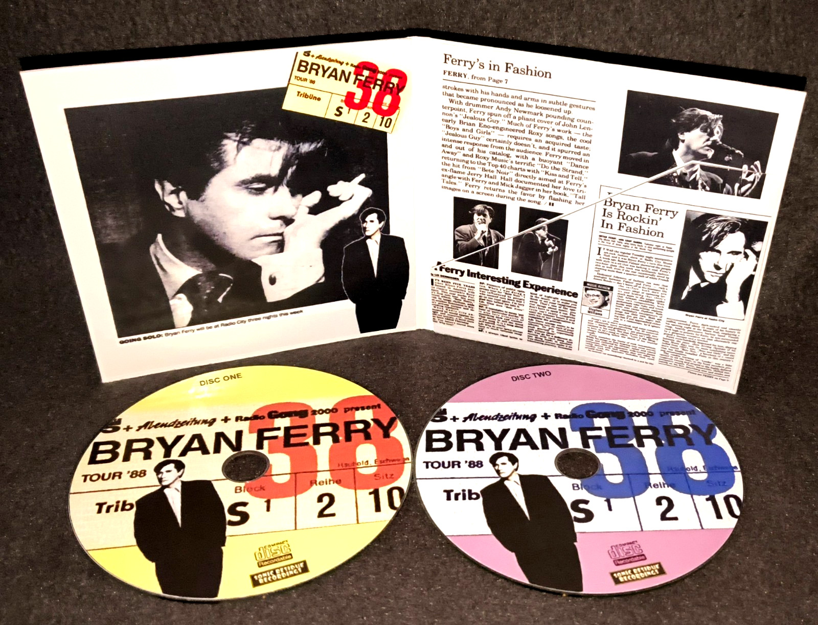 Bryan Ferry New York City 1988 Gate Fold 2CD Package NEW