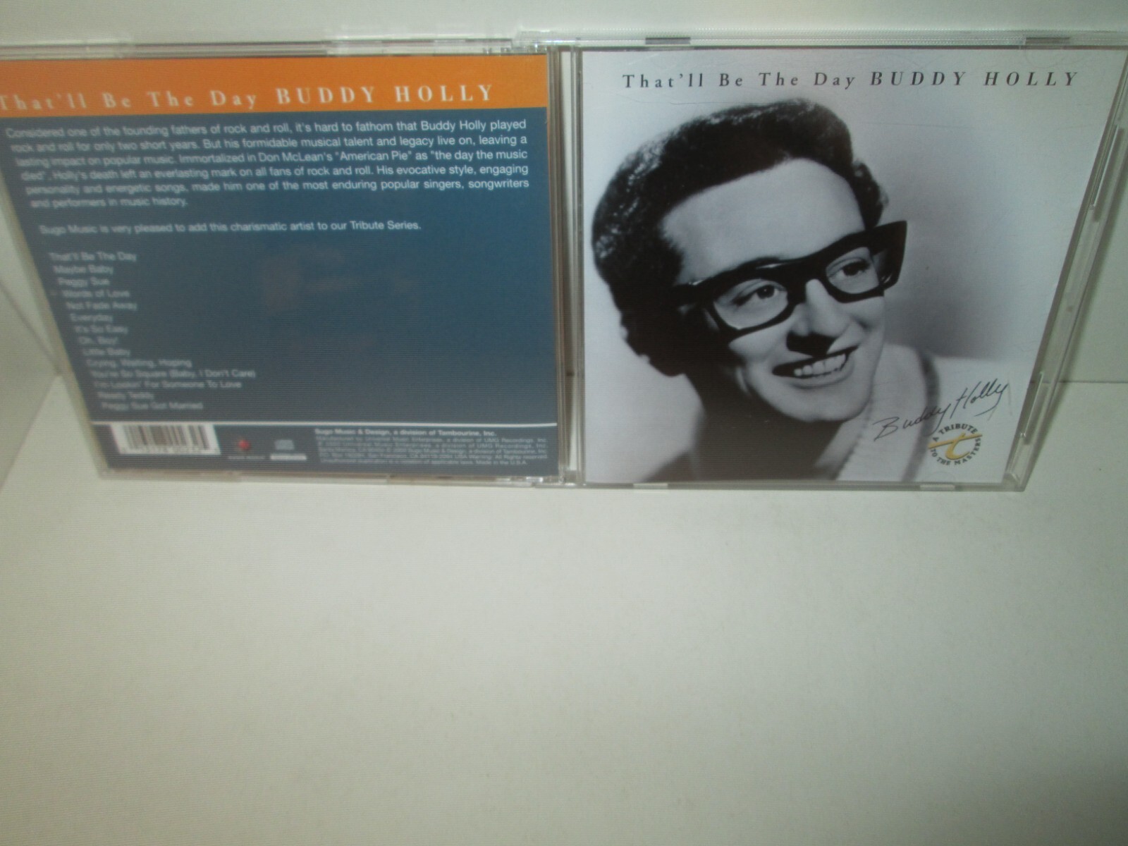 BUDDY HOLLY - THAT'LL BE THE DAY rare cd Sugo Crying PEGGY SUE 14 songs
