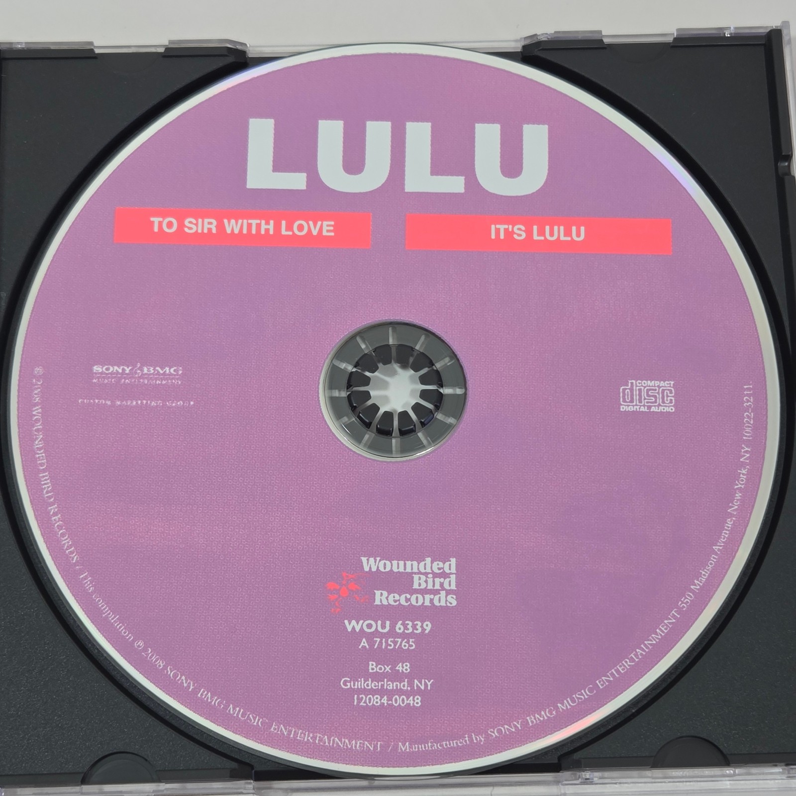 Lulu 2 Albums on 1 CD To Sir With Love It's Lulu 2008 Bonus Tracks 1960s British