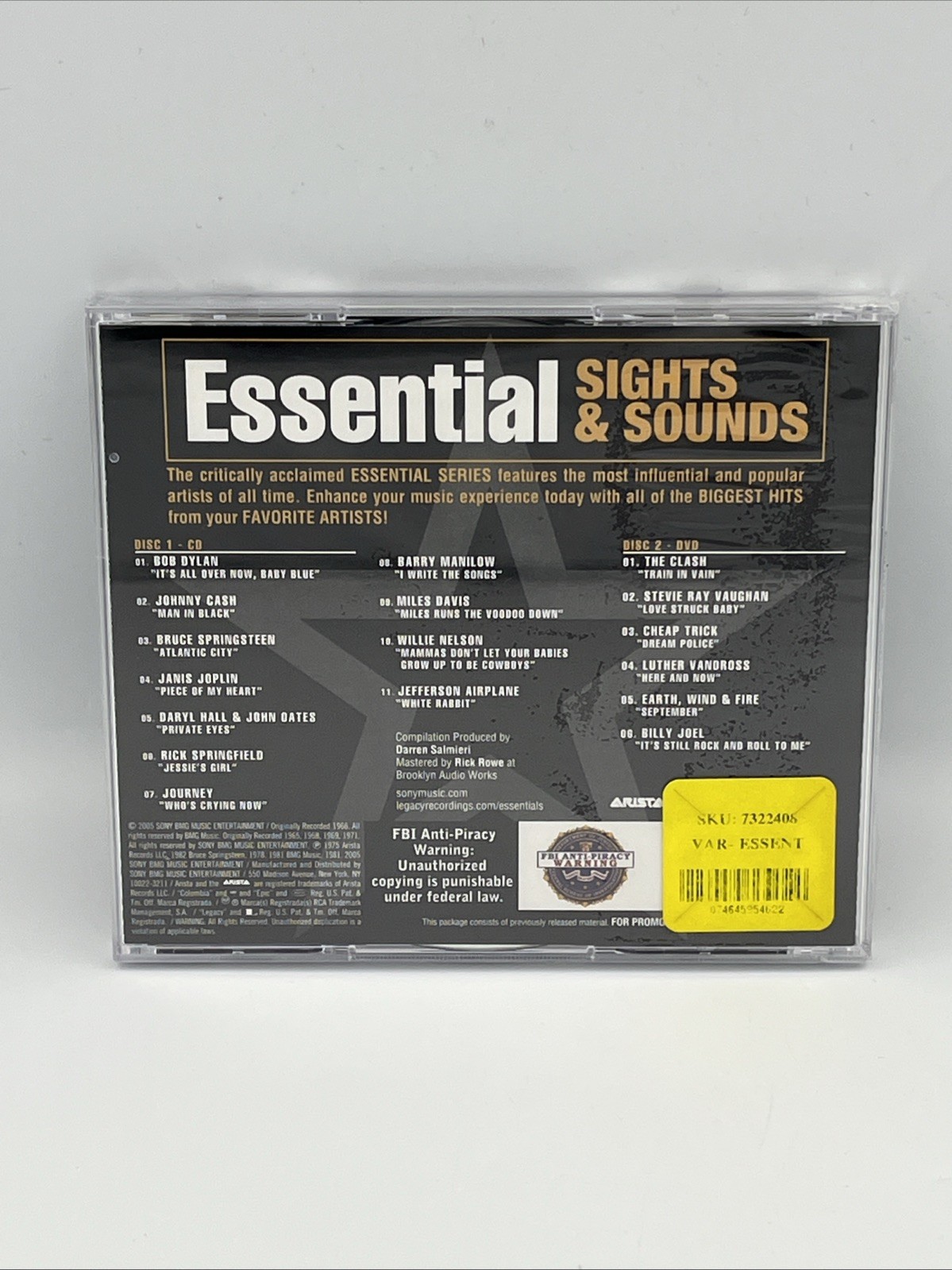 Essential Sights & Sounds Various Artists Promo CD / DVD 2005 New Sealed