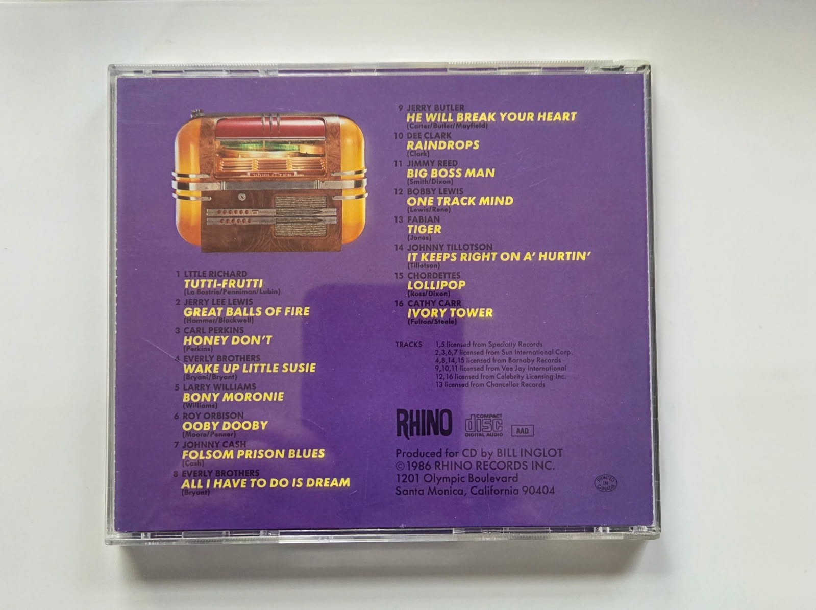 Jukebox Classics Volume 2 16 Top Hits of the 50"s and 60"s