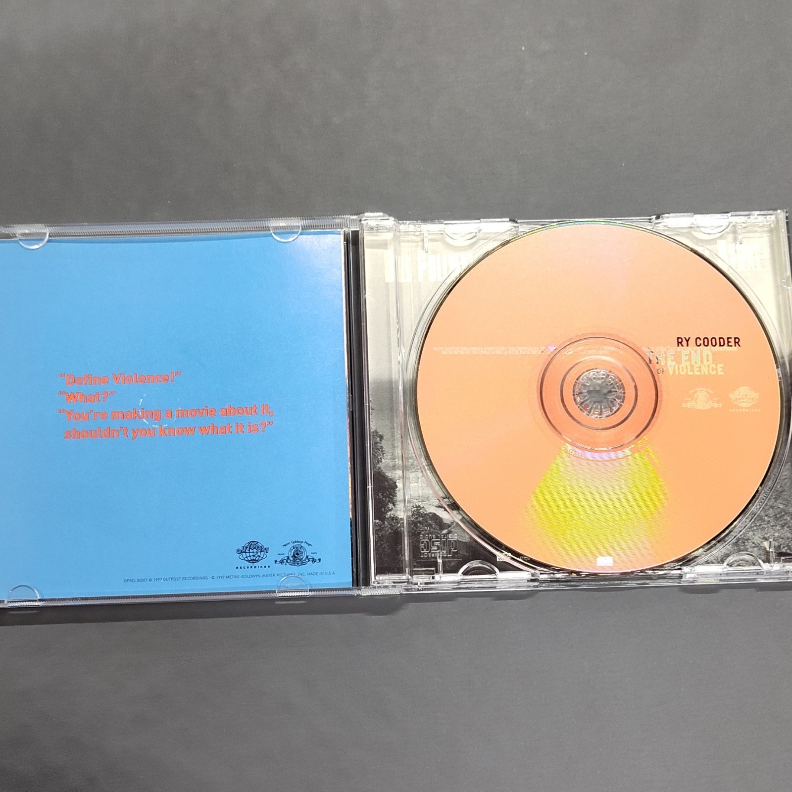 Ry Cooder - The End of Violence Film Score/Soundtrack CD Outpost 1997