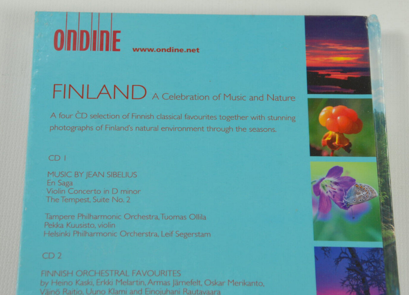 NEW SEALED Finland: A Celebration of Music and Nature 4 CD Selection of Finnish