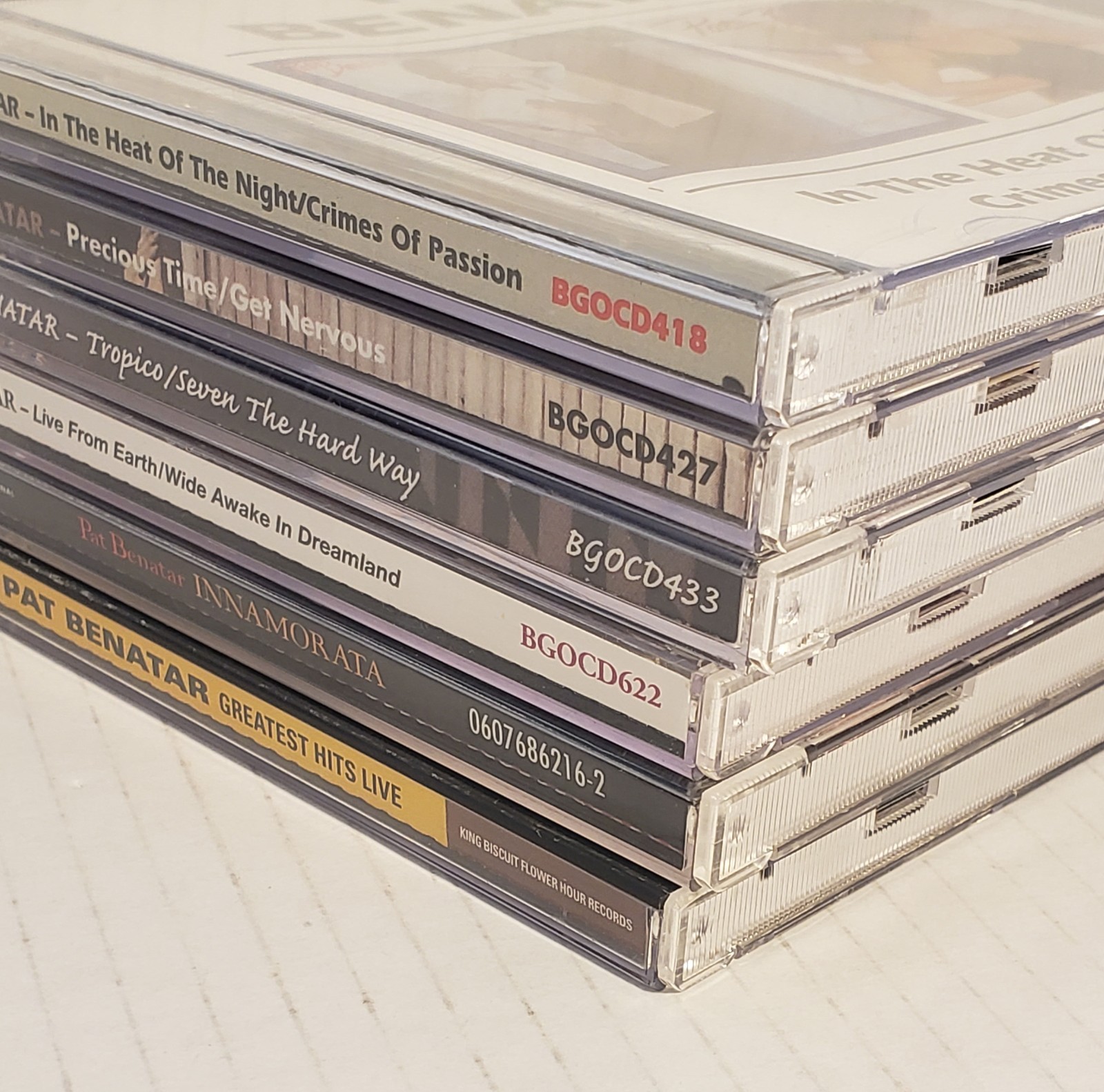 Pat Benatar CD collection, 6 different titles, 8 studio albums + 2 live