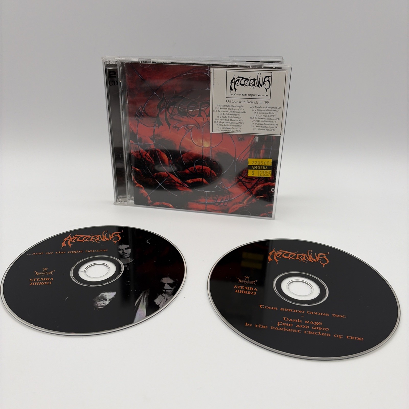 Aeternus - ...and So The Night Became 2 CD Rare Death Metal Hype Sticker Deicide