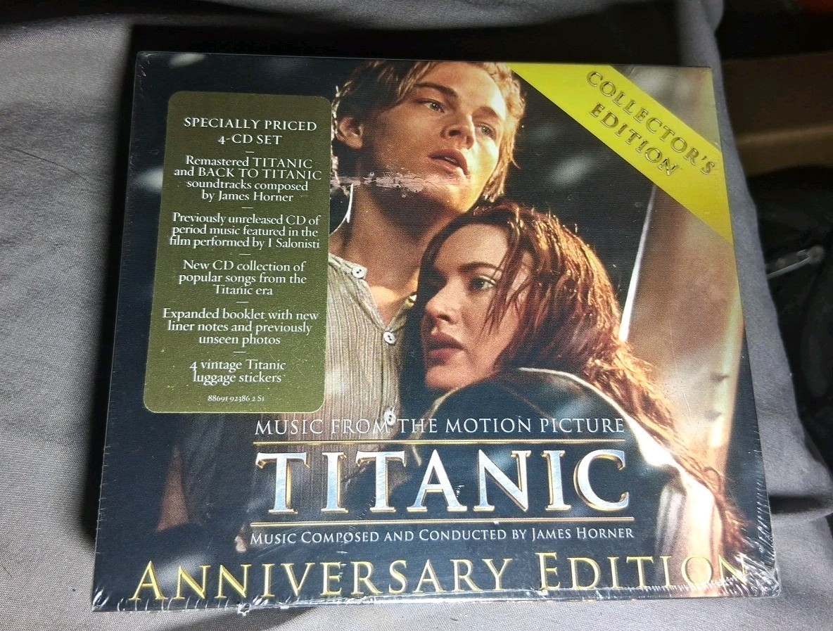 Titanic Music from the Motion Picture Anniversary Edition Horner 4 Cds Sealed