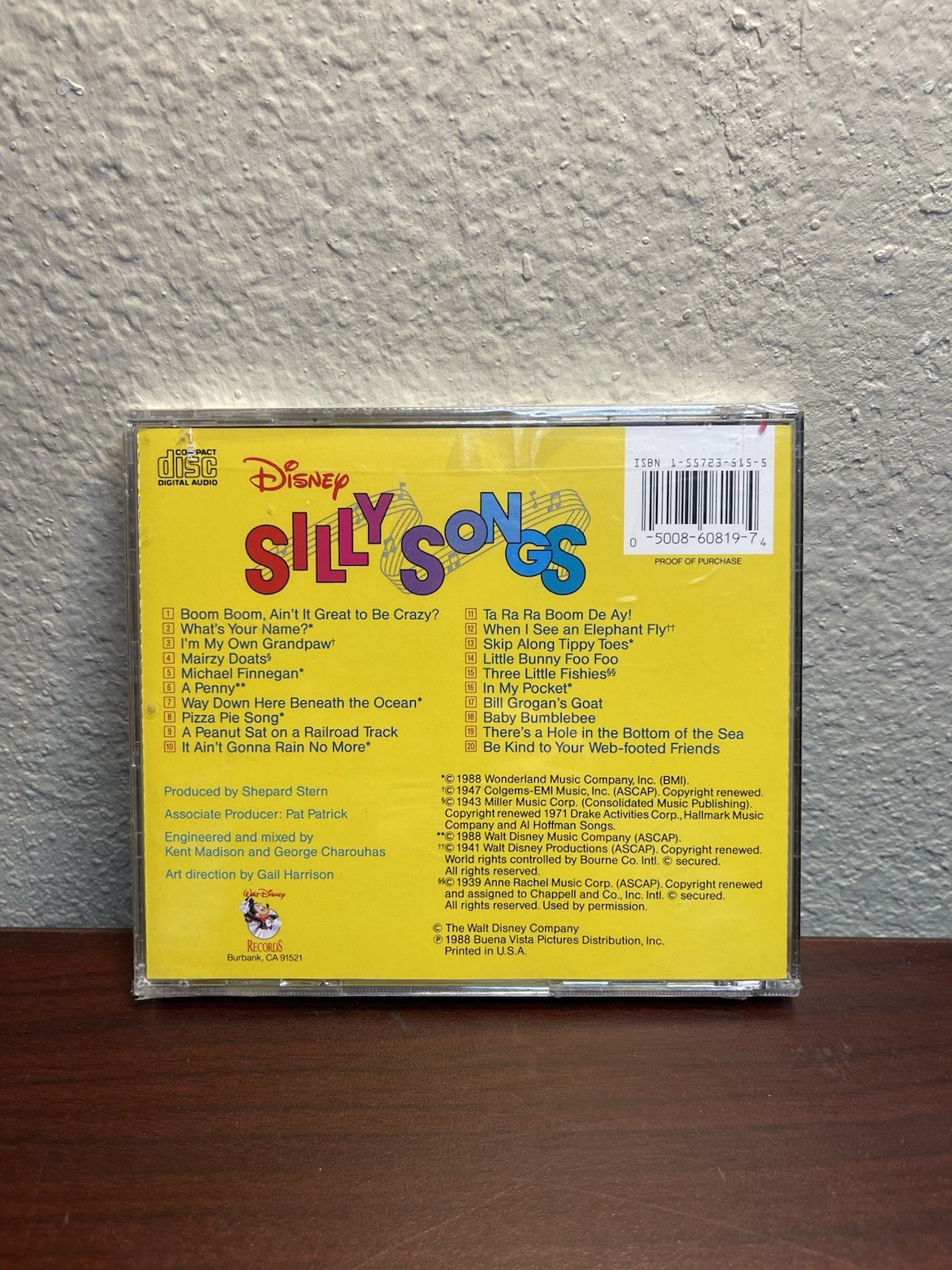 Disney Silly Songs: 20 Simply Super Singable Silly Songs - Audio CD - Sealed