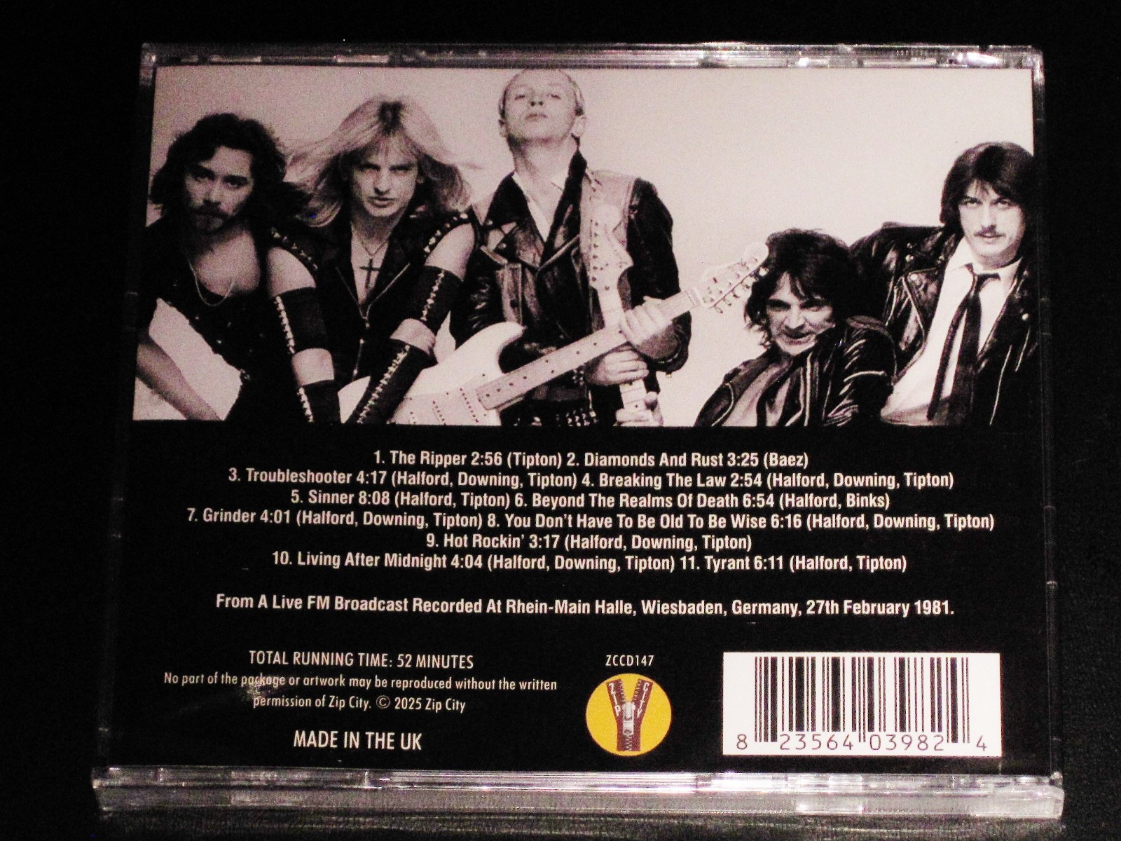 Judas Priest: Germany 1981 - The Wiesbaden Broadcast CD 2025 Zip City UK NEW