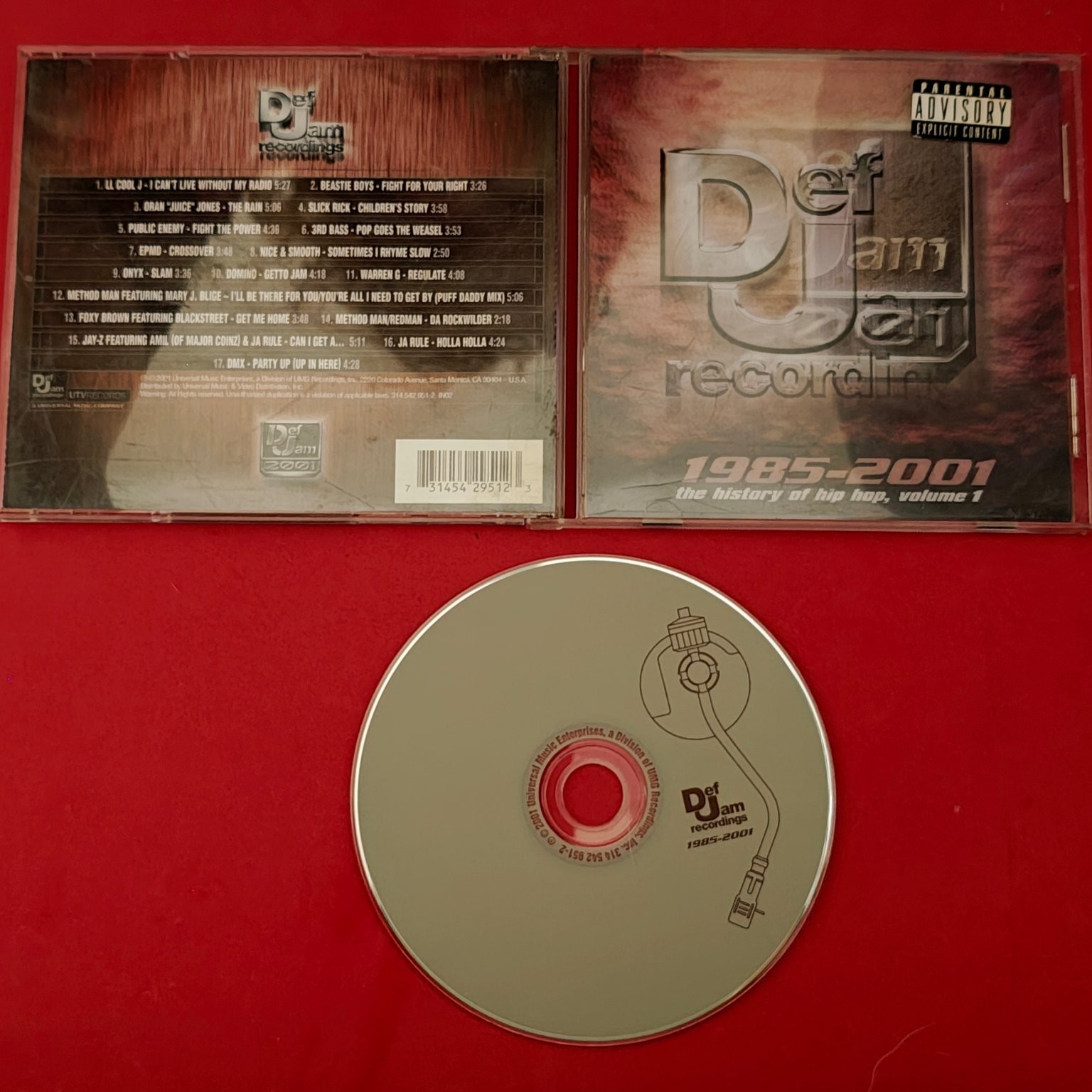 Def Jam Recordings 1985-2001 The History of Hip Hop Vol. 1 CD 2001 Rap