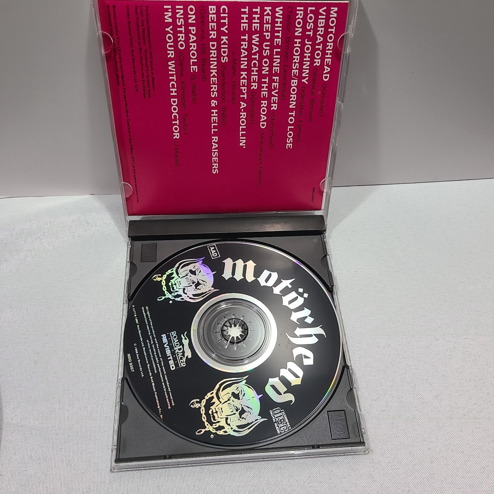 Motörhead ‎Motörhead CD w/ Bonus Tracks 2000s Reissue Near Mint Disc