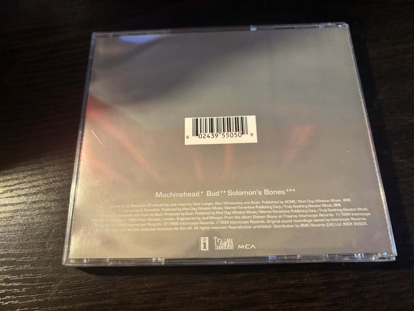 BUSH - MACHINEHEAD (LIMITED EDITION NUMBER 0095) GOOD CONDITION